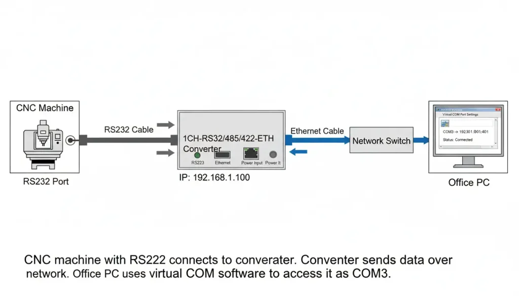 a complete CNC machine setup
