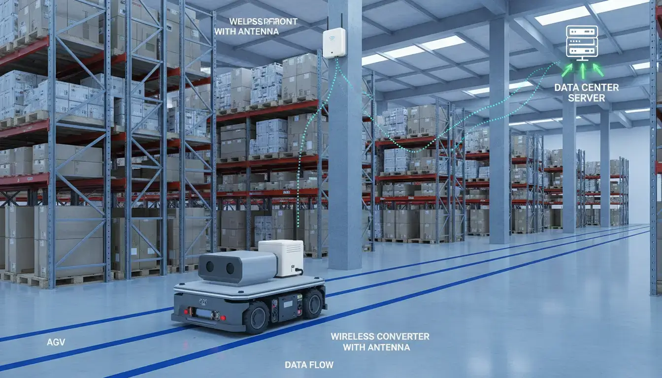 An AGV automated guided