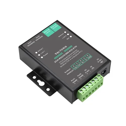 Industrial 2 Port Serial Device Server & Modbus Edge Node