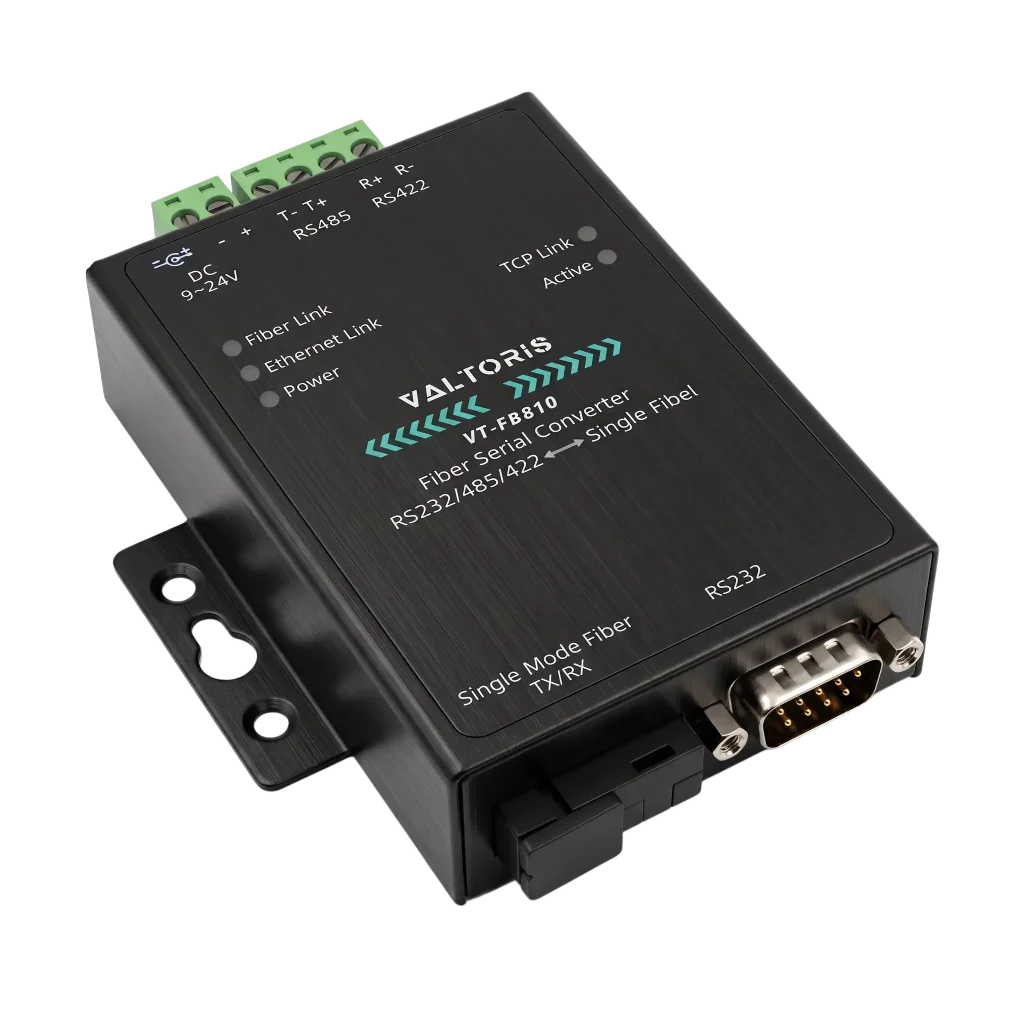Industrial Serial Fiber Server & TCP/IP Edge Device | Valtoris