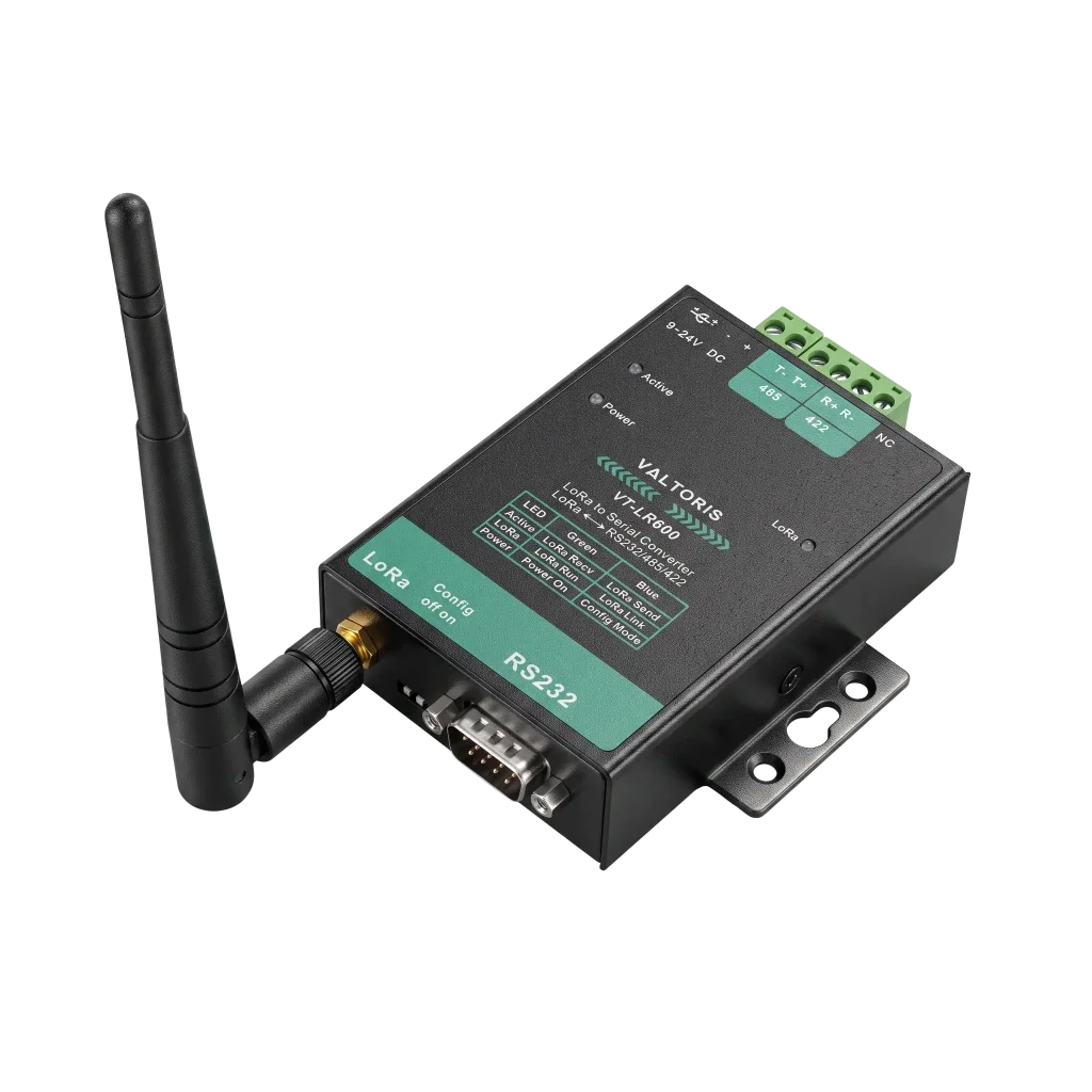 مودم LoRa الصناعي، محول لاسلكي من نقطة إلى نقطة RS232/485/422 إلى LoRa الصناعي