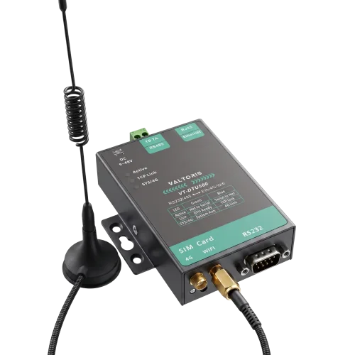 Valtoris 4G Industrial DTU - Passerelle cellulaire RS232/485 vers 4G LTE/WiFi pour bande globale