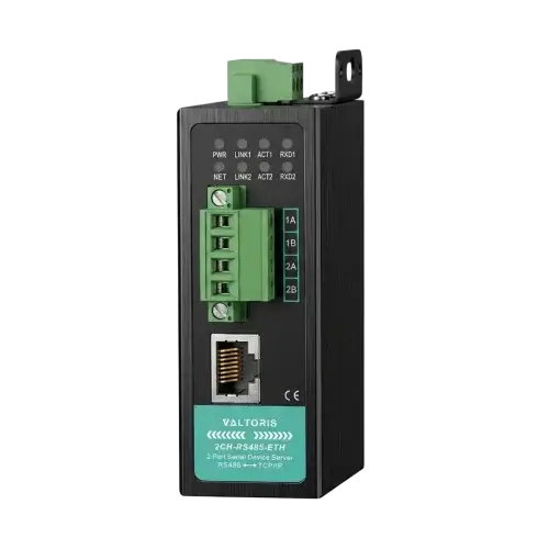 Промышленный 2-портовый шлюз RS485 в Ethernet | последовательный сервер