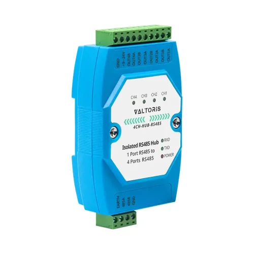 Industrial isolated 4-Port RS485 Hub