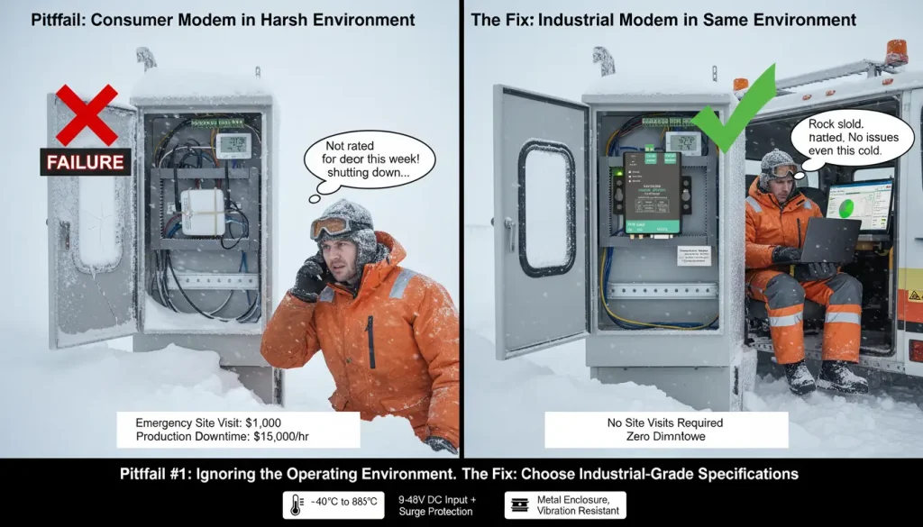 the consequences of choosing the wrong modem fo
