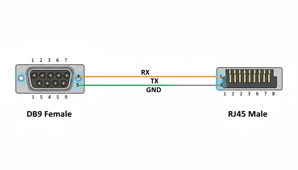 DB9 to RJ45 wiring