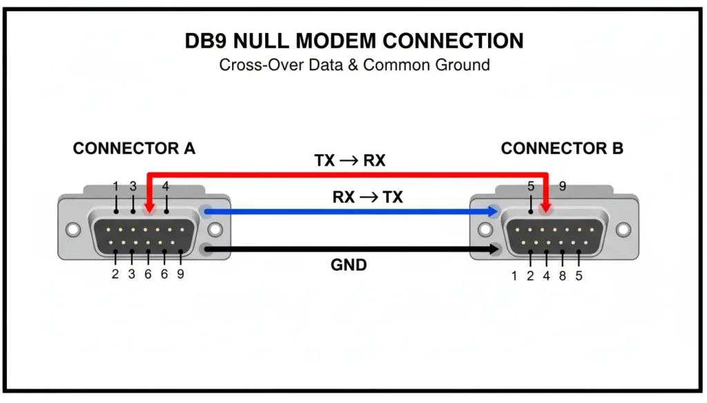 two DB9 connectors