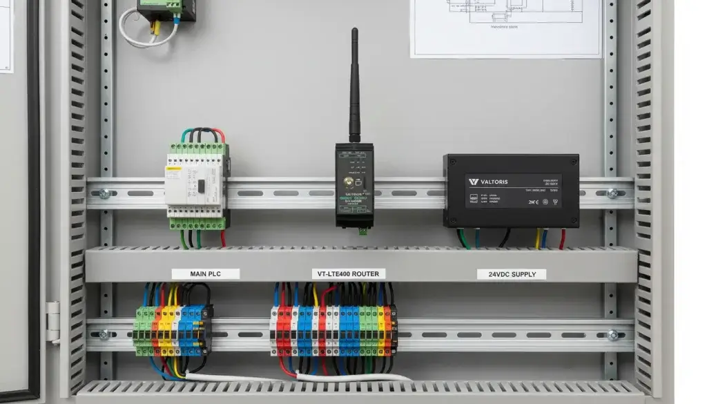 A clean industrial control panel