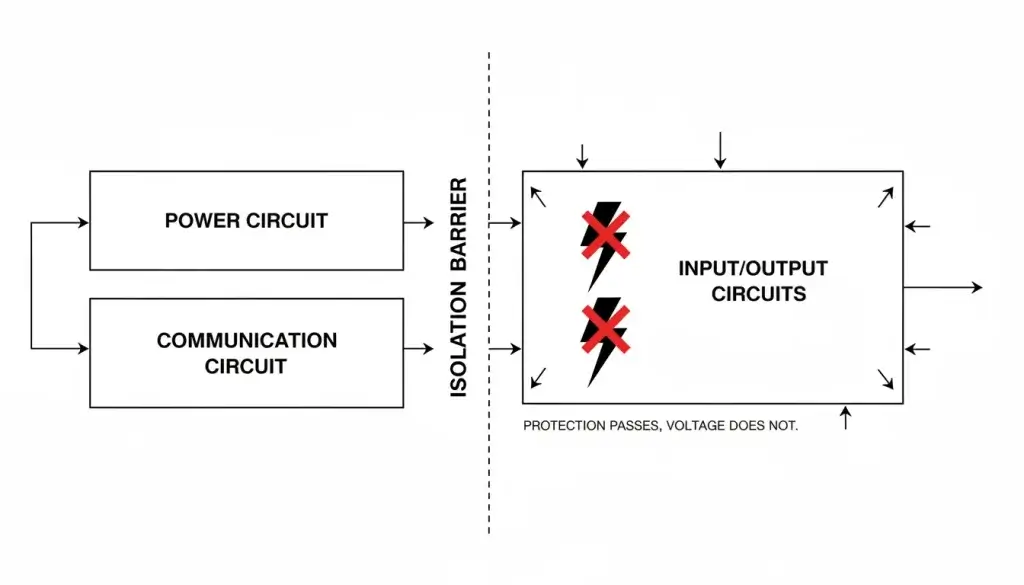 an IO module with an isolation barrier
