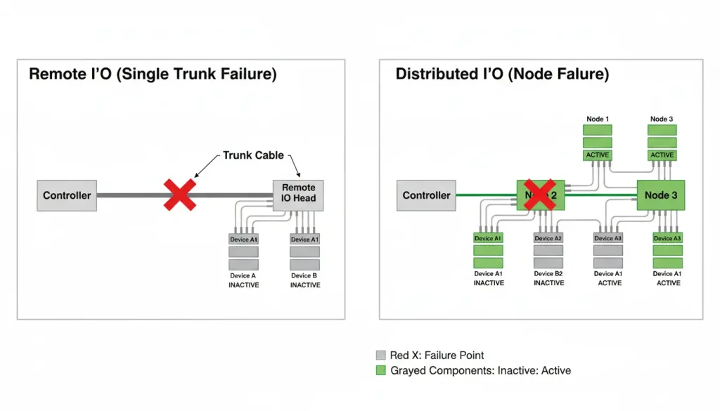 remote io vs distributed io P3