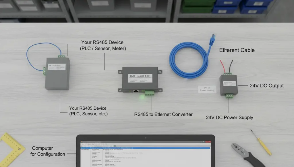 Configure an RS485 to Ethernet Converter