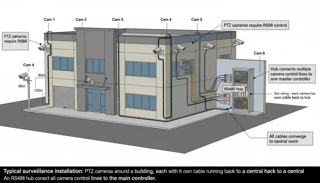 two story commercial building office vie