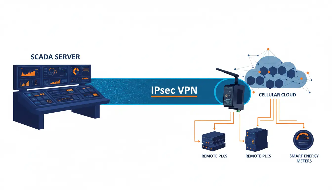 SCADA Cellular Backhaul Network Topology