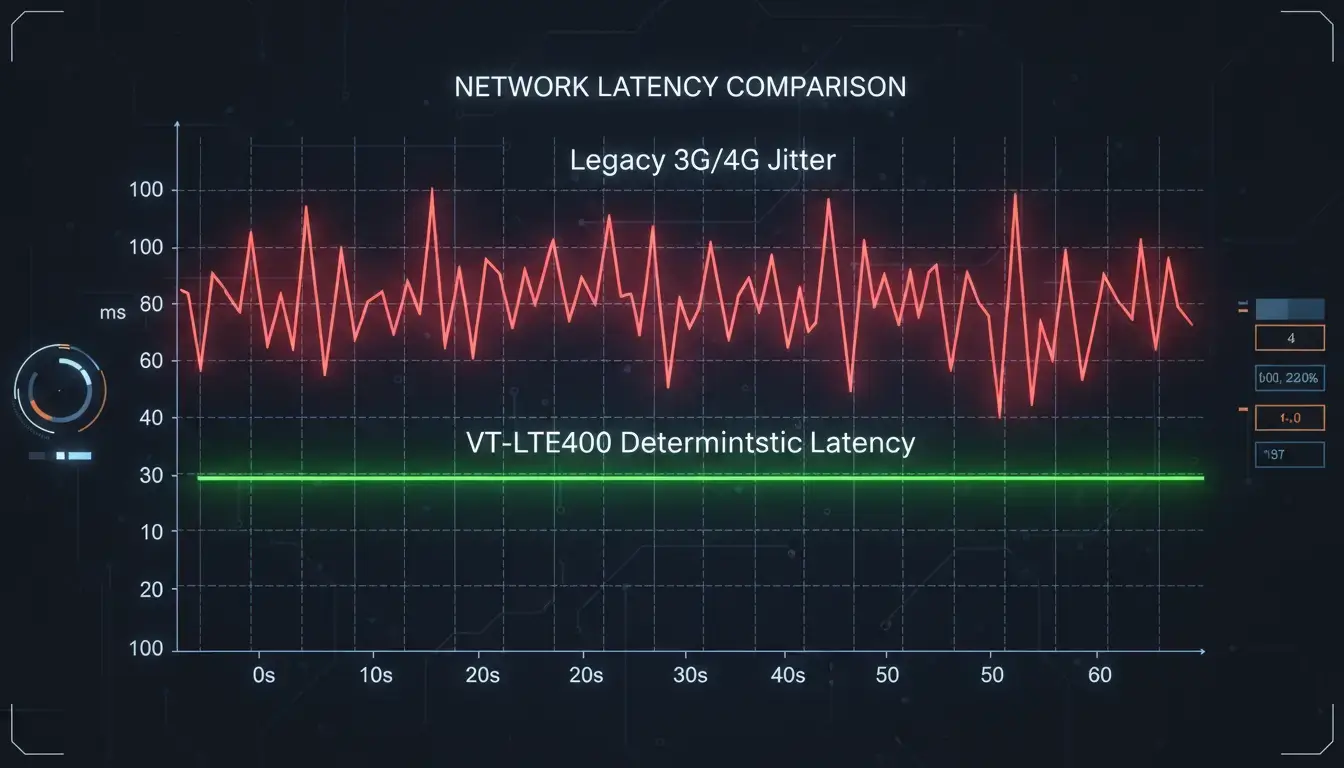 Industrial LTE latency comparison for Modbus TCP SCADA polling