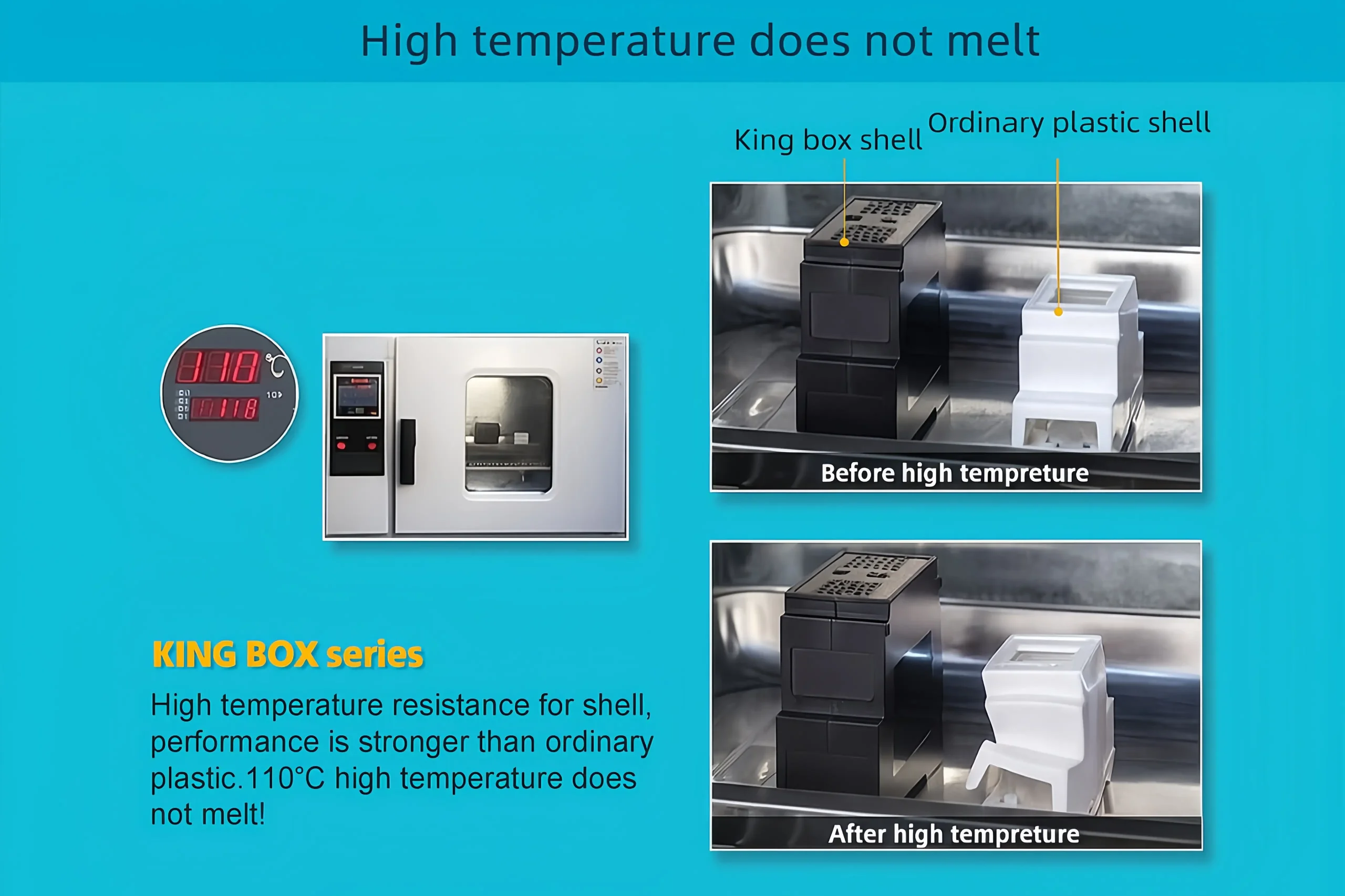 High temperature does not melt