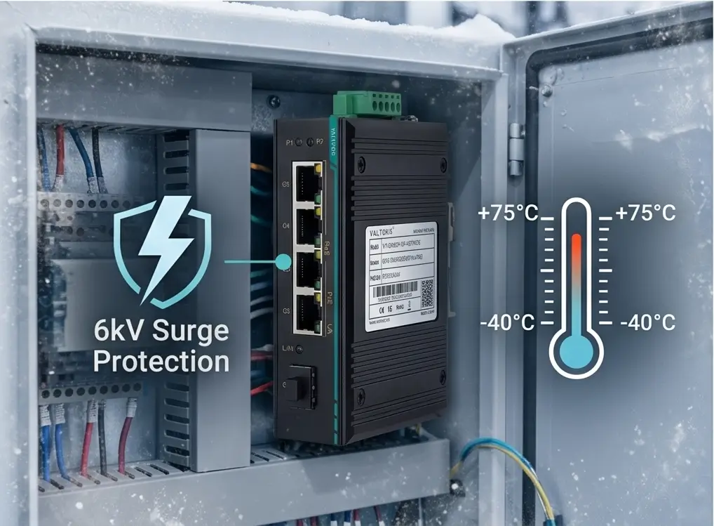 IP40 Rugged Casing and 6kV Surge Protection