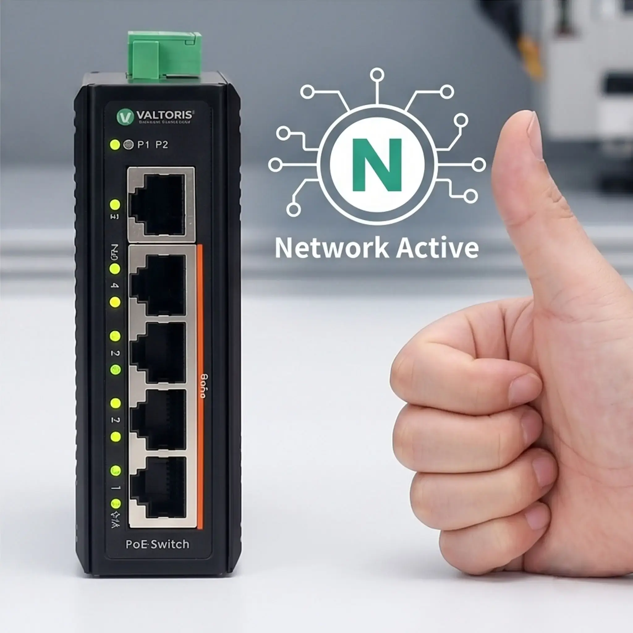 DIN-rail installation and plug-and-play