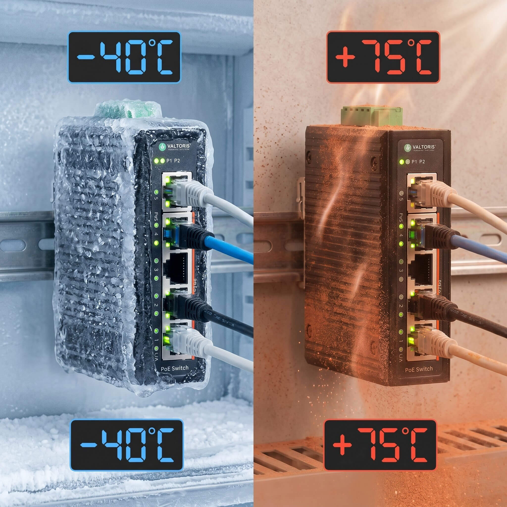 Industrial wide temperature operation