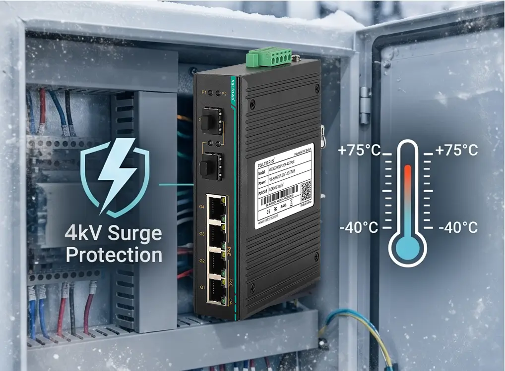 IP40 Aluminum Casing and 4kV Surge Protection