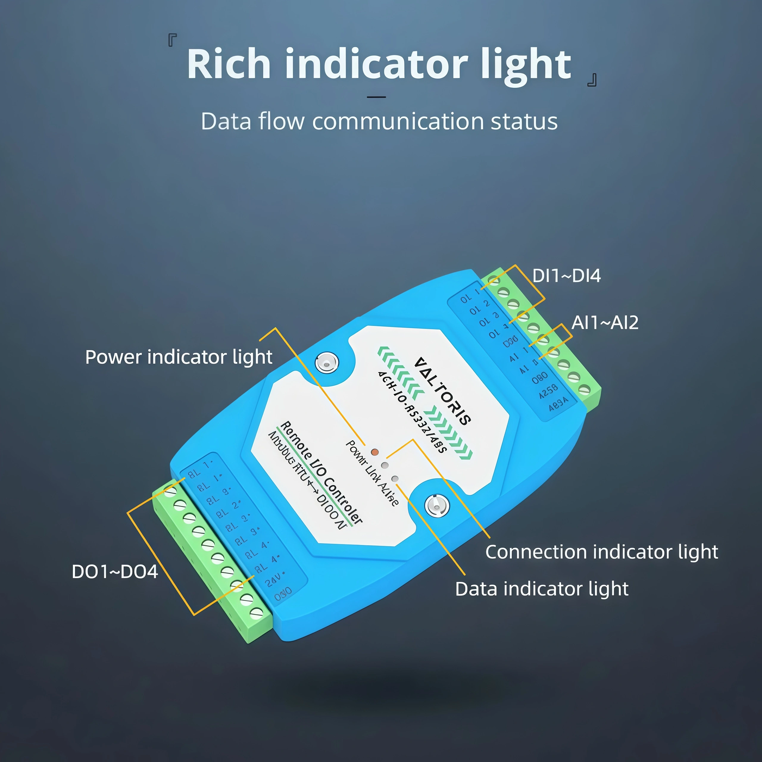 Rich indicator light for diagnostics