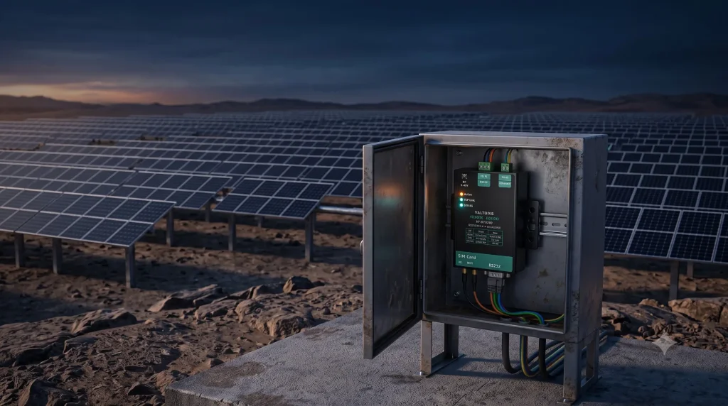 Industrial 4G LTE Modbus Gateway for SCADA Solar Telemetry