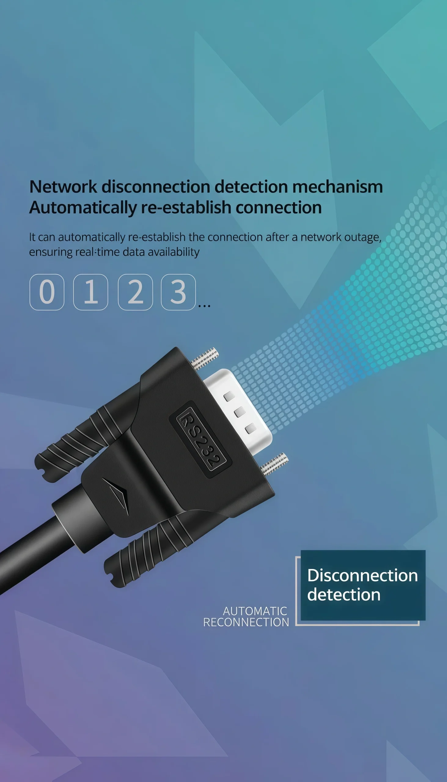 Network disconnection detection mechanism Automatically re-establish connection