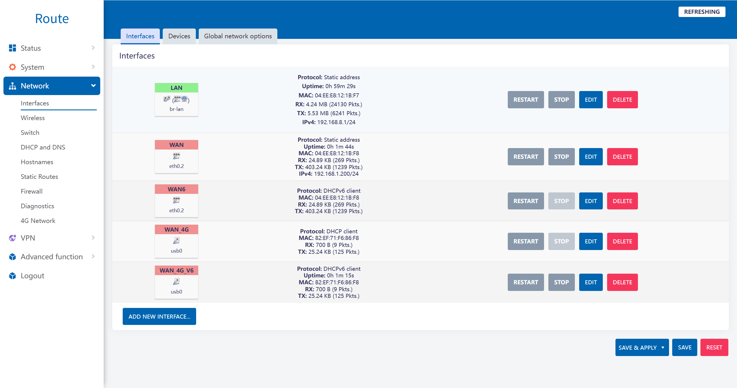 Valtoris Gateway Interfaces Overview