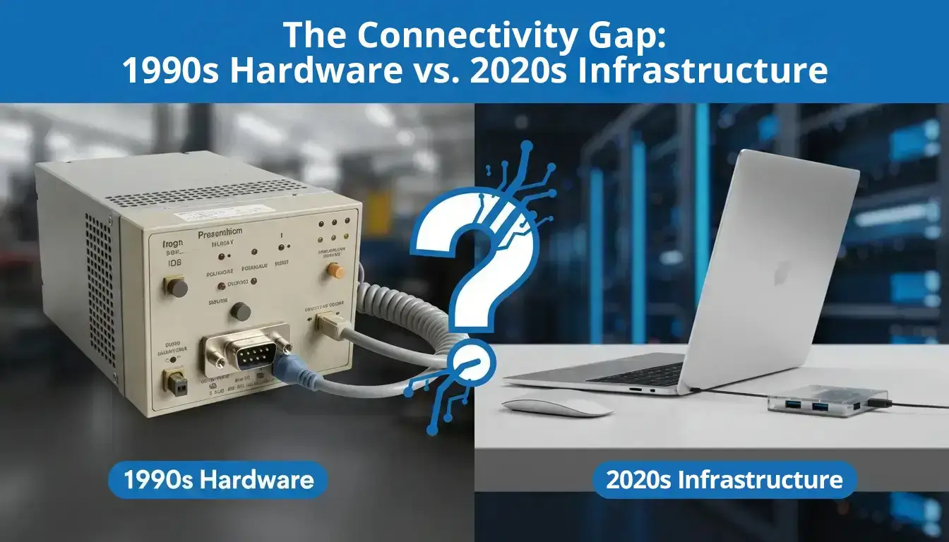 Serial Device Server connecting legacy equipment