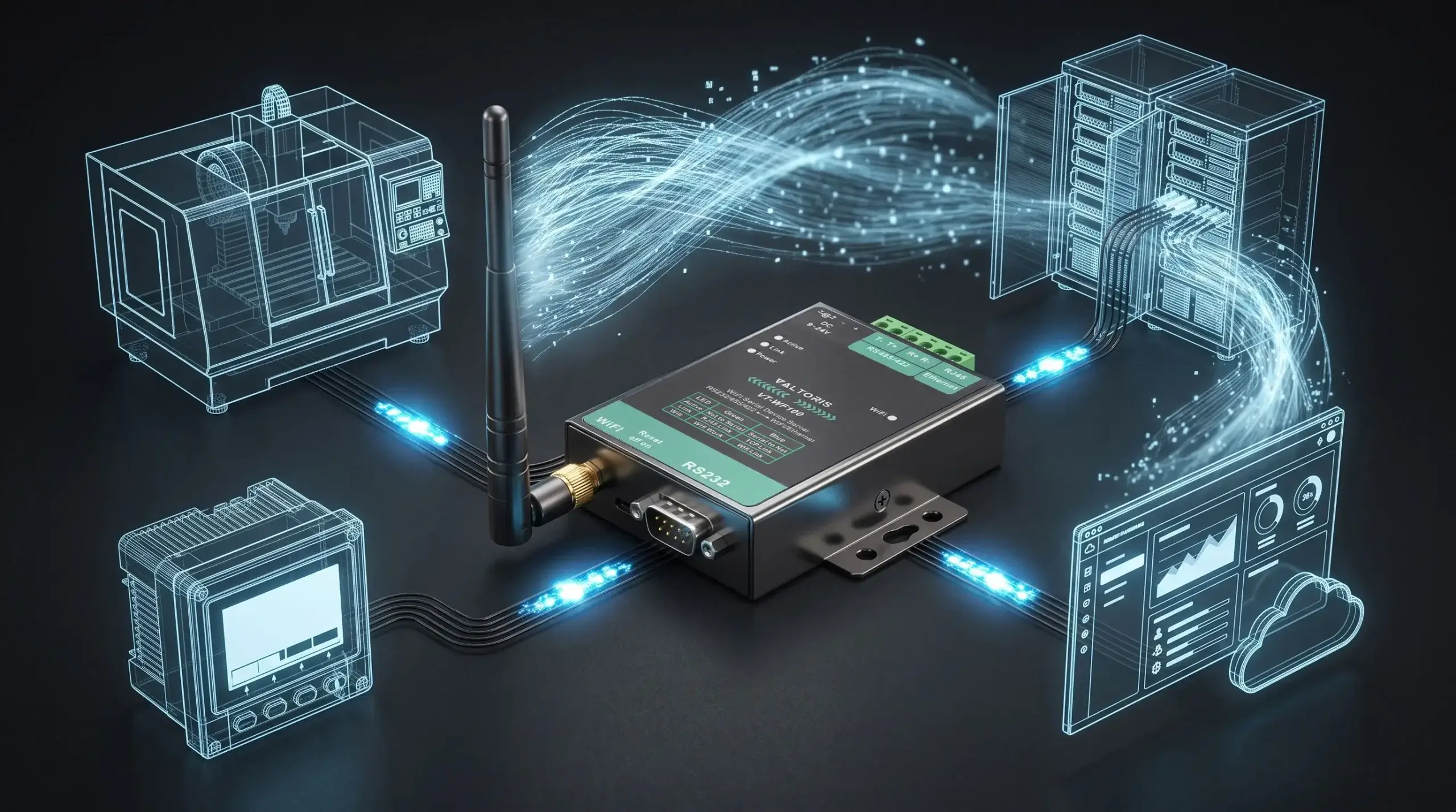 Serial to WiFi Network Architecture