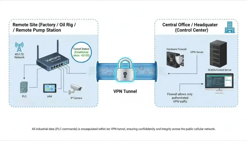Secure Industrial VPN Tunneling
