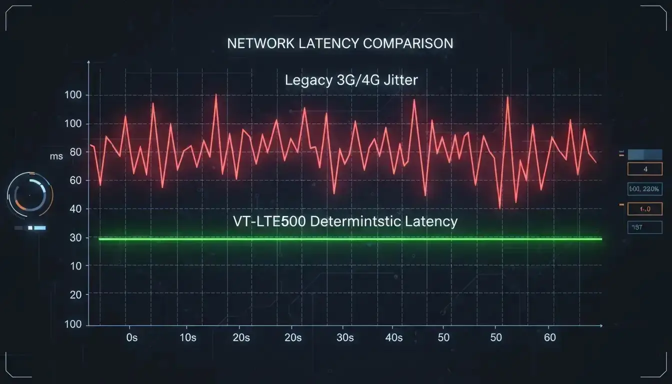 Industrial LTE latency comparison for Modbus TCP SCADA polling