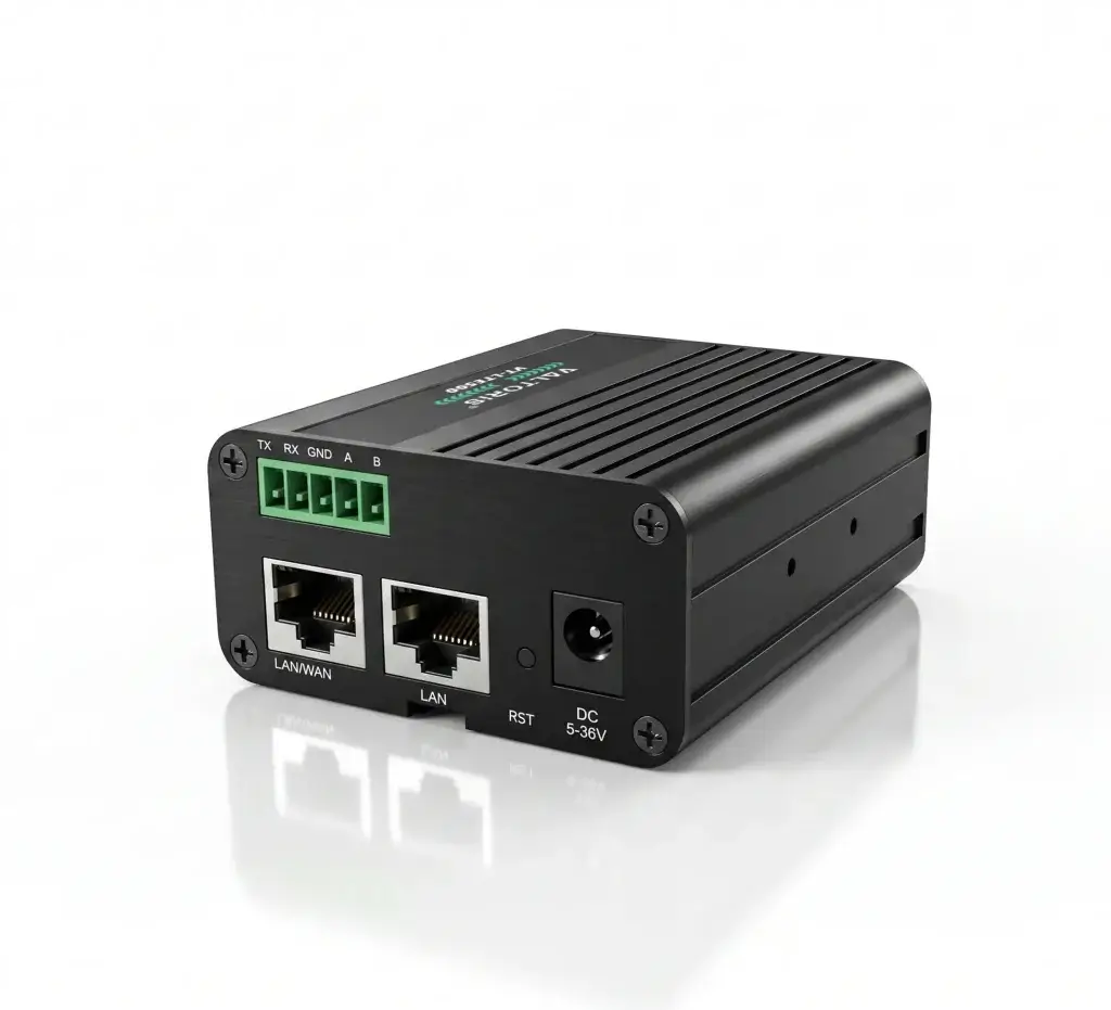 Router celular industrial com RS485 e VPN, duas portas Gigabit Ethernet