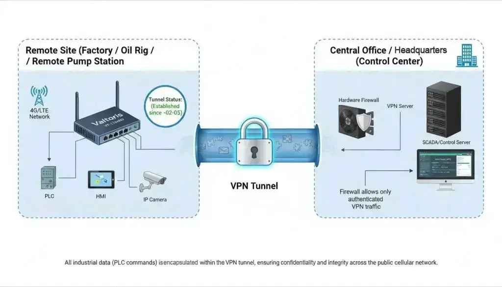 Secure Industrial VPN Tunneling